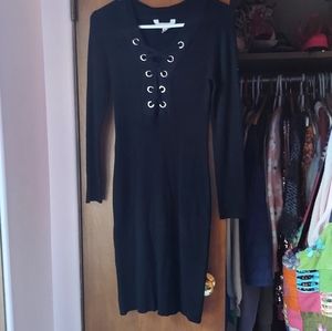 No Boundaries Black bodycon dress.